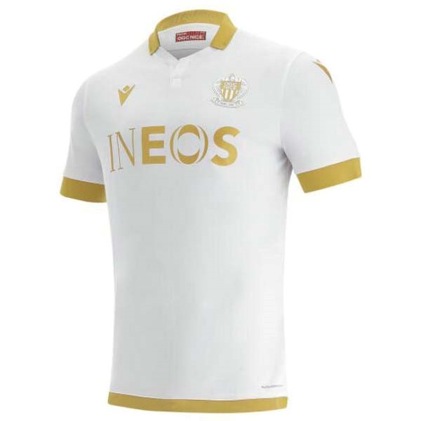Tailandia Camiseta OGC Nice Segunda Equipación 2021/2022 Blanco